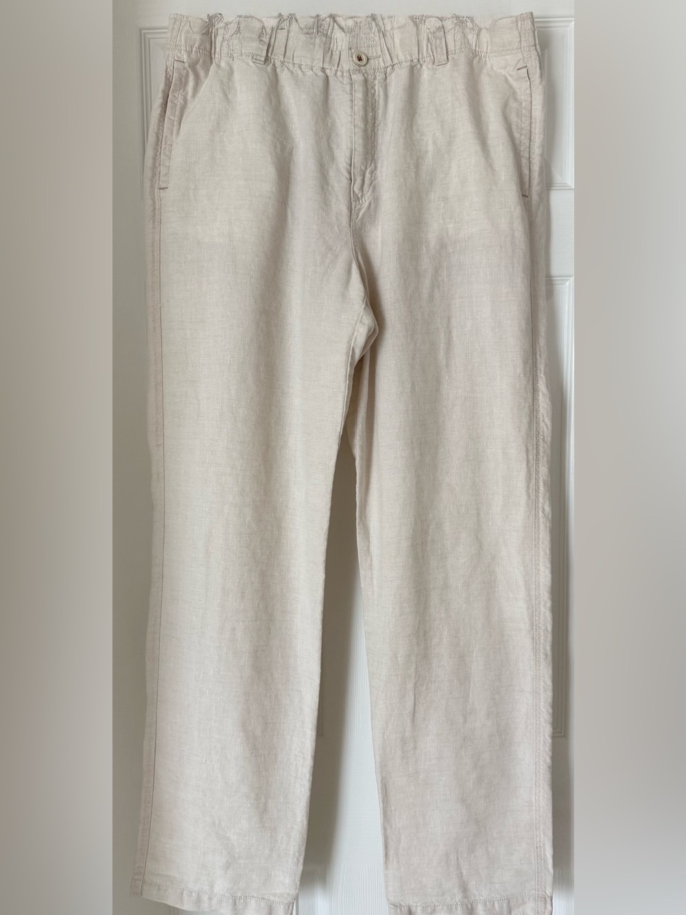 Tommy Bahama Men's Light Beige Linen Pants